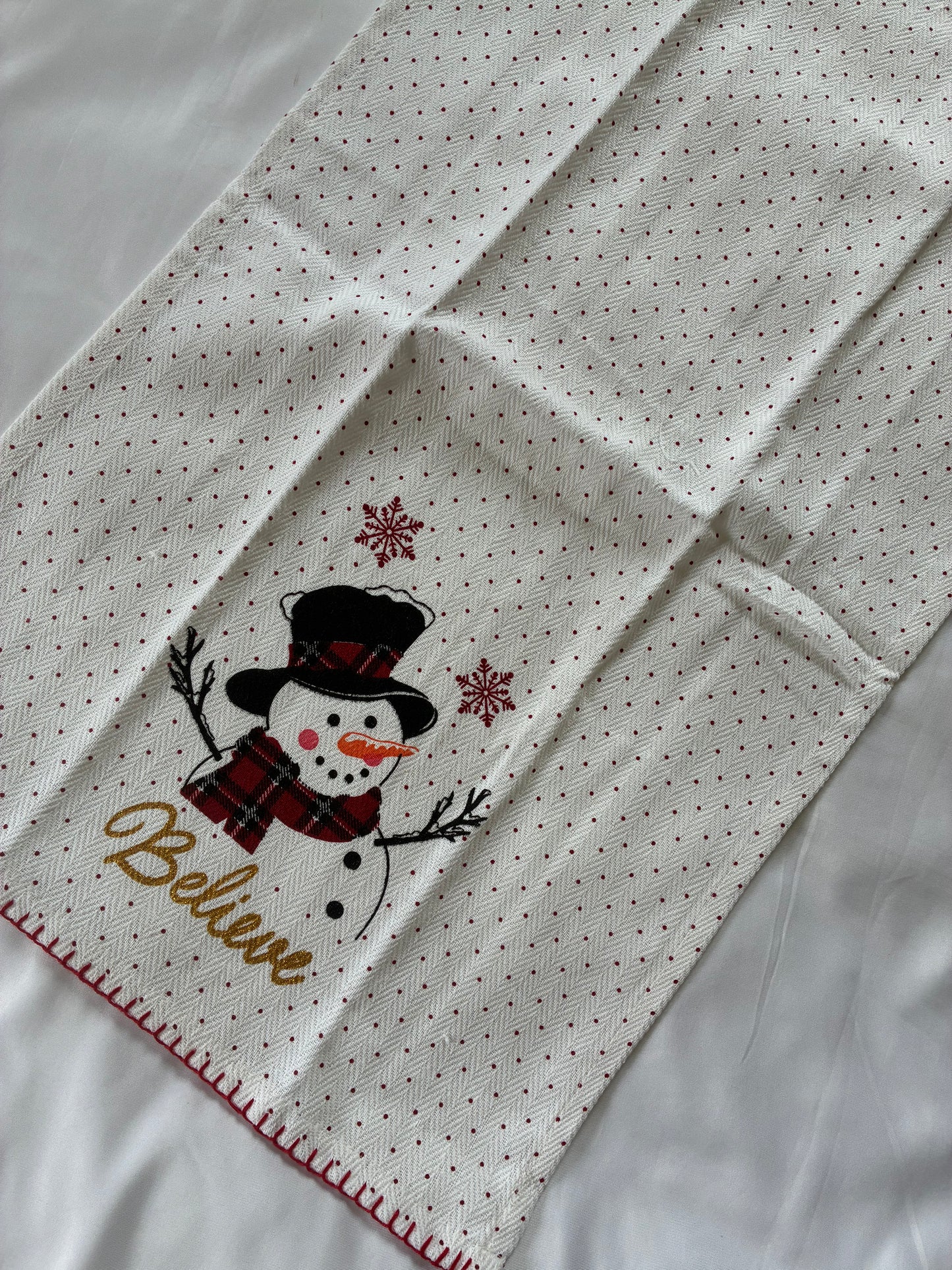 Snowman Printed Hand/Lunch Towels (Set of 2)
