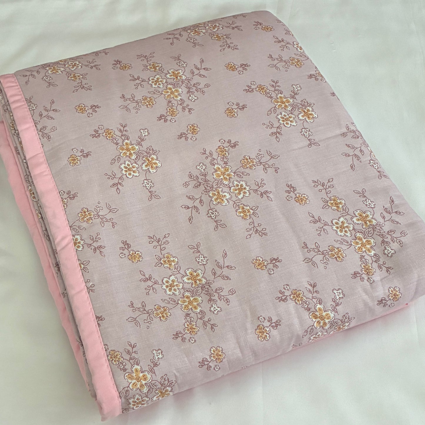 Pink Blossom Reversible Cotton Double Size Dohar