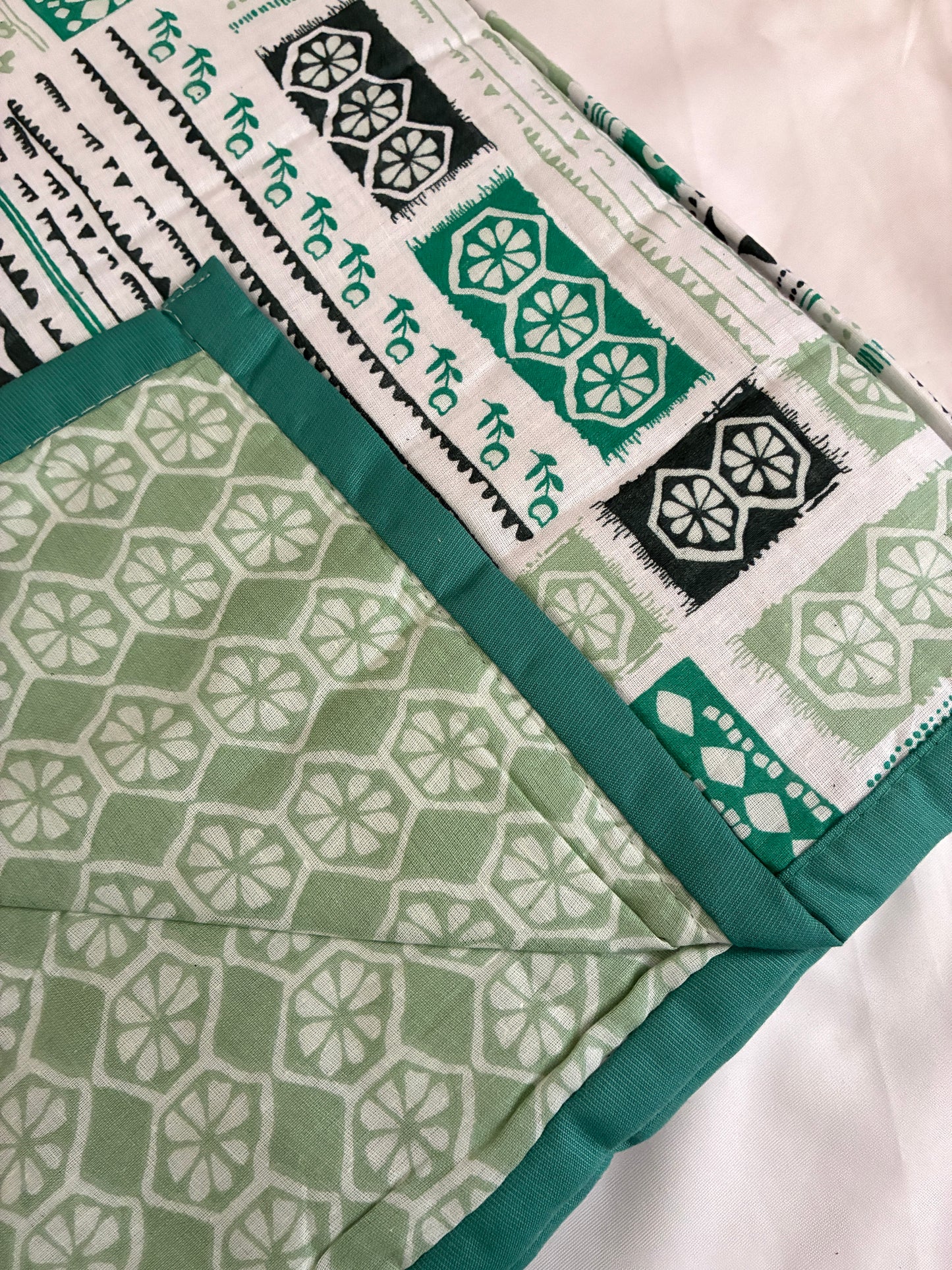 Sage Bloom Reversible Cotton Double Size Dohar