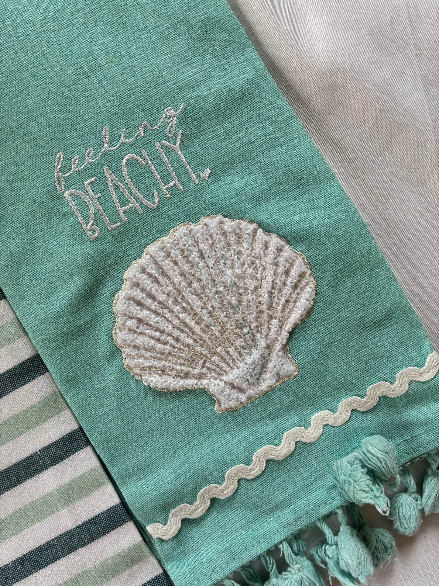 Shell Printed Hand/Lunch Towels (Set of 2)