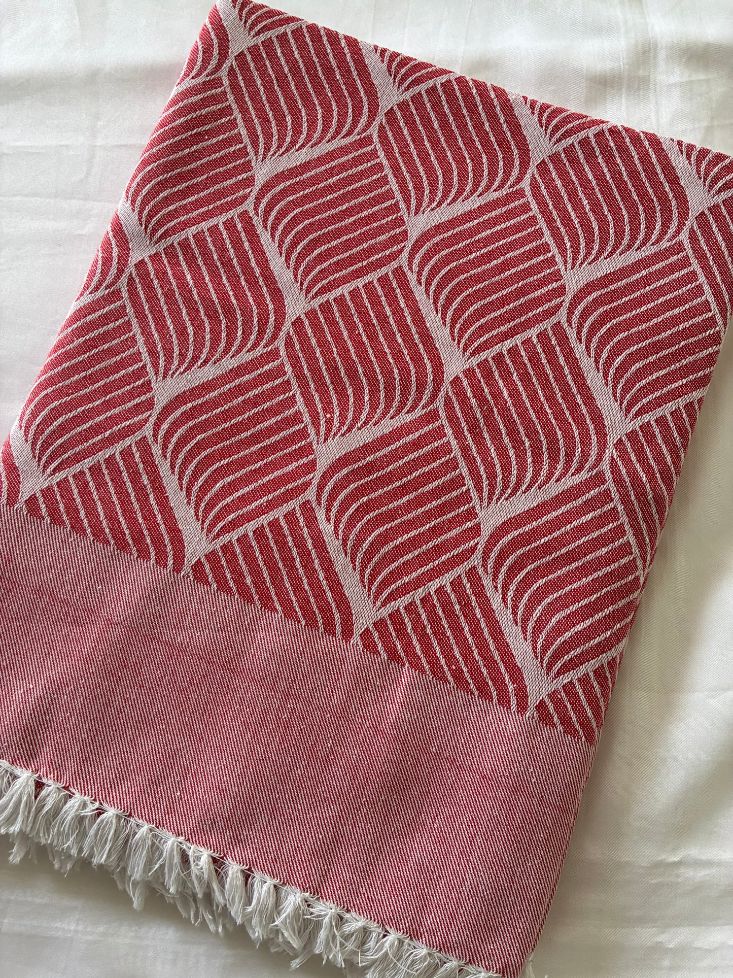Red Lines Blanket / Throw