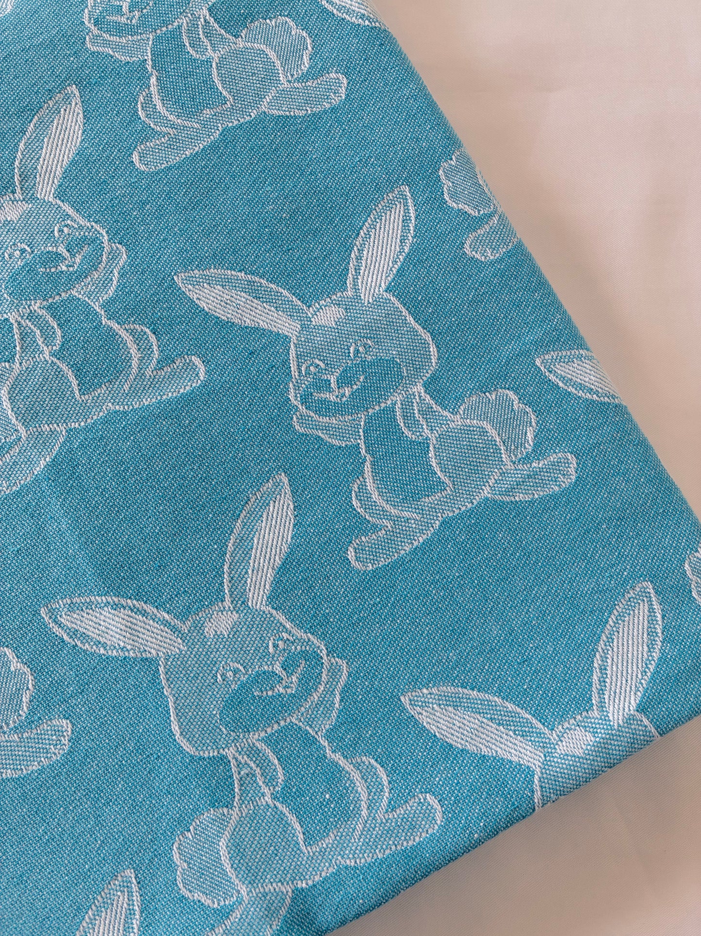 Blue Rabbit Blanket/ Throw
