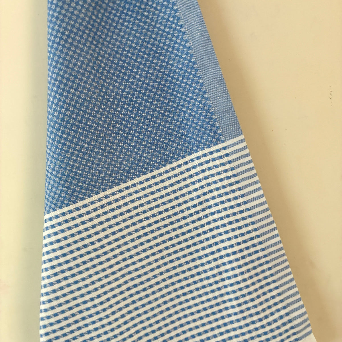 Blue Cotton Bath Towels