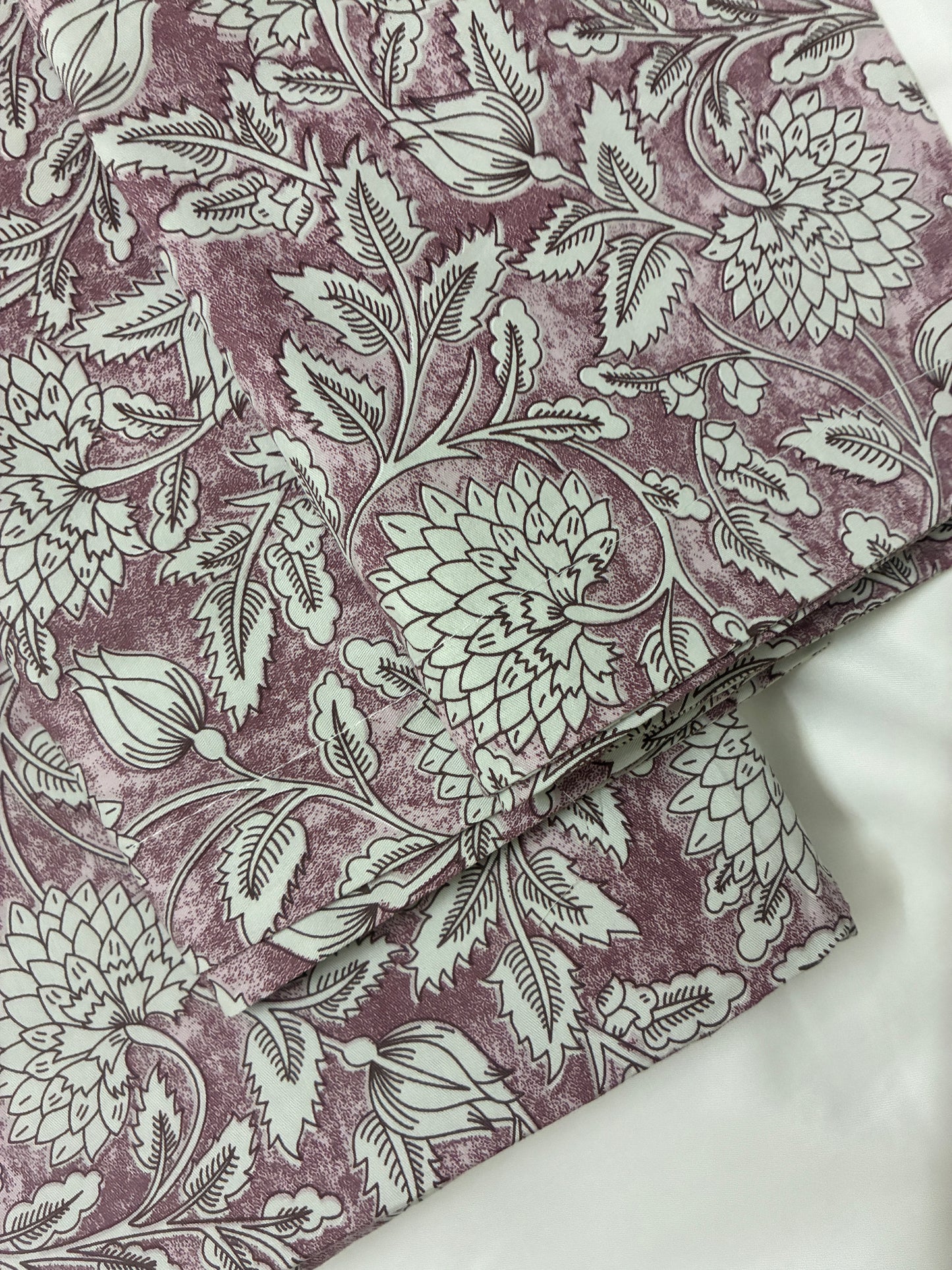 Purple Floral Super King Size Bedspread 120x 120 inches
