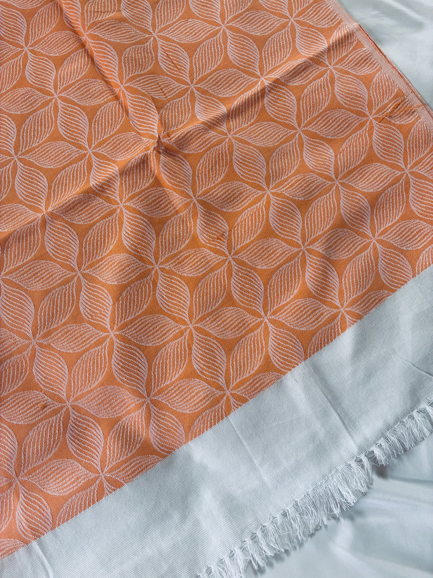 Orange Lines Blanket / Throw