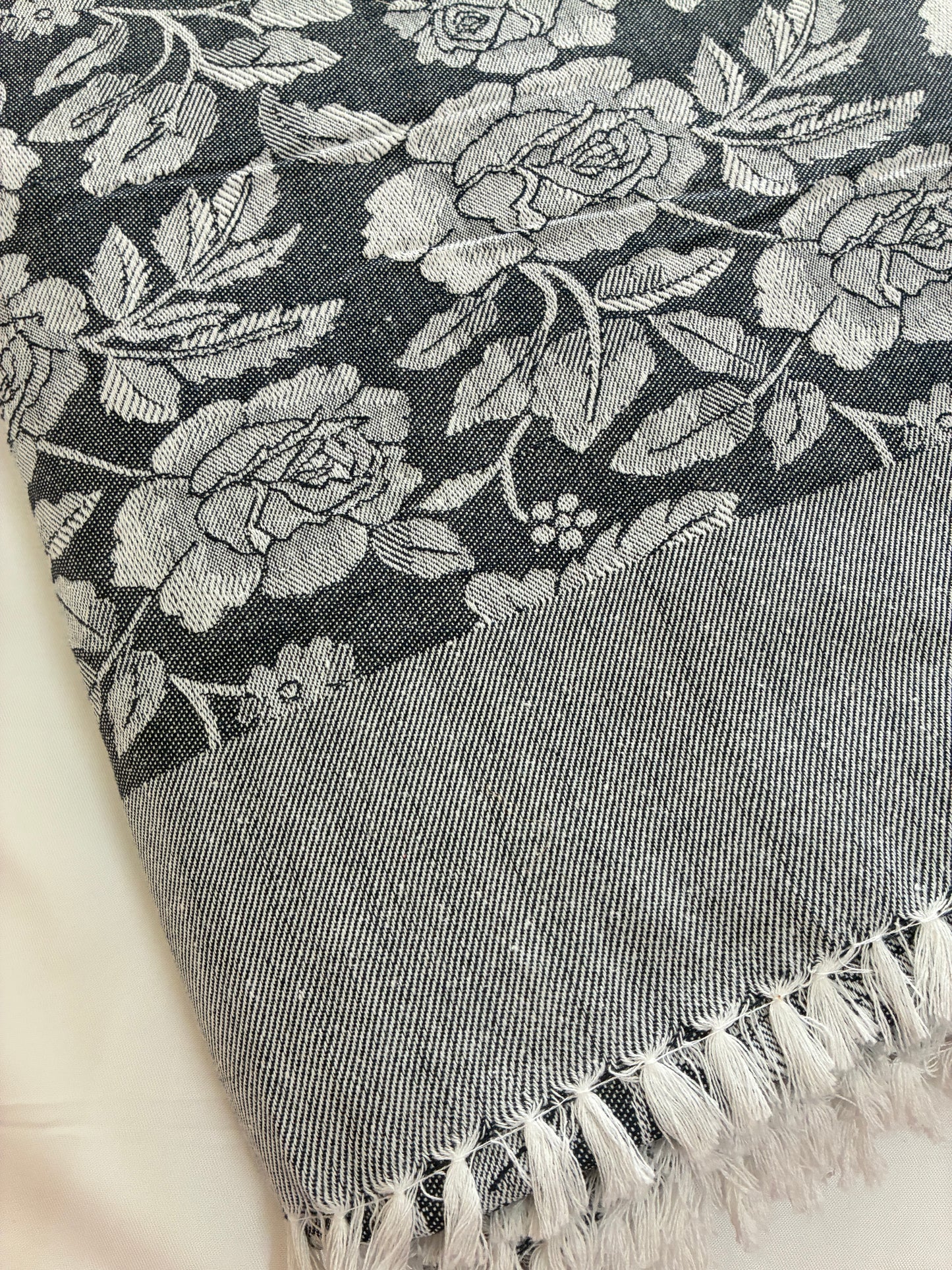 Grey Double Size Cotton Blanket