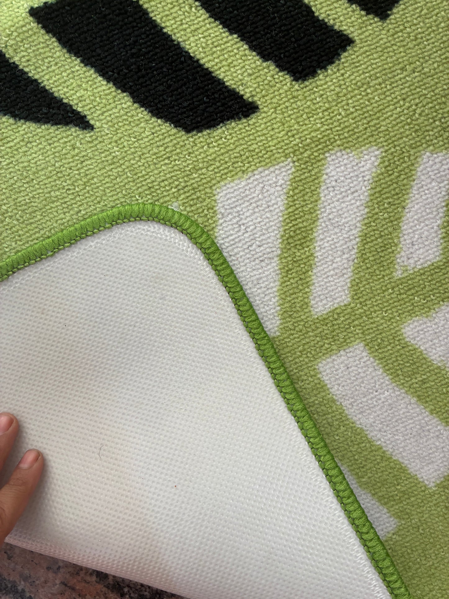 Green Leaf Big Anti Slip Door Mat (88 x 58 cm)