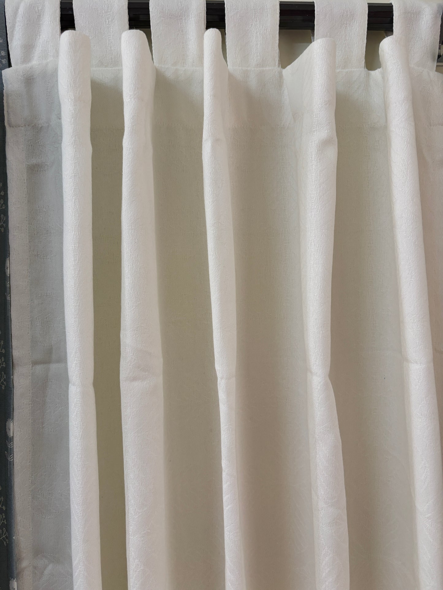 Blue Floral Cotton Curtains 1 piece