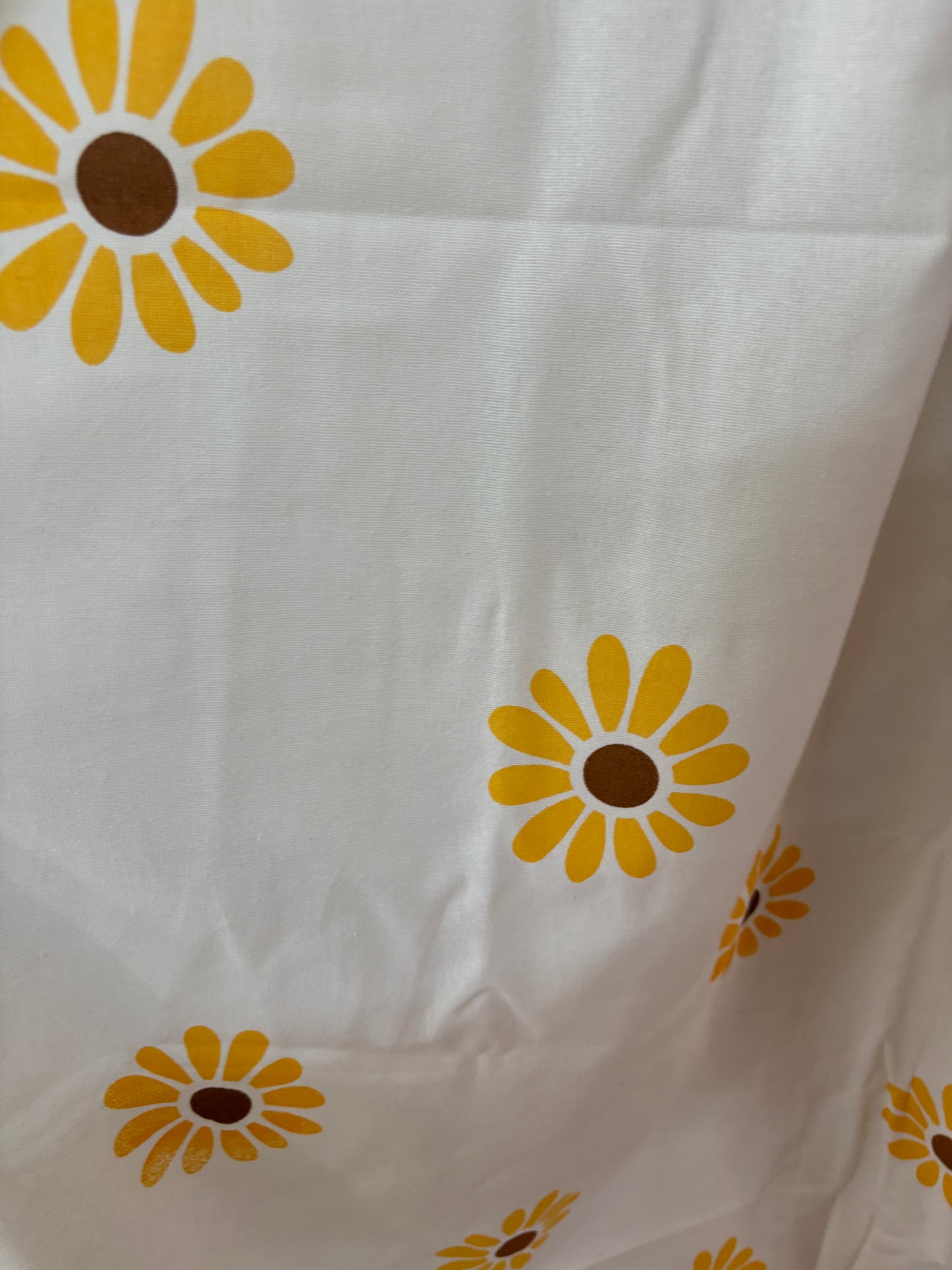Yellow Daisy Cotton Curtains 1 piece