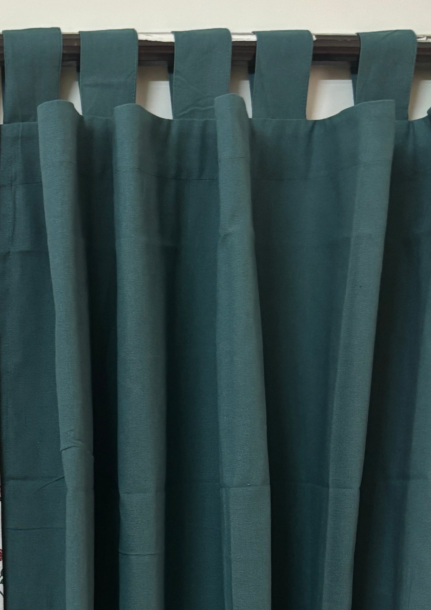 Leaf Print Cotton Curtains