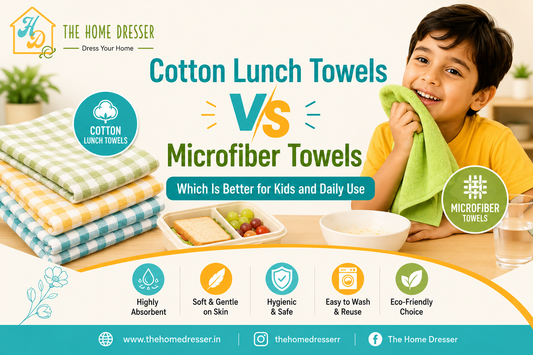 Kids Cotton Lunch Towels vs Microfiber Towels Which Is Better for Kids and Daily Use