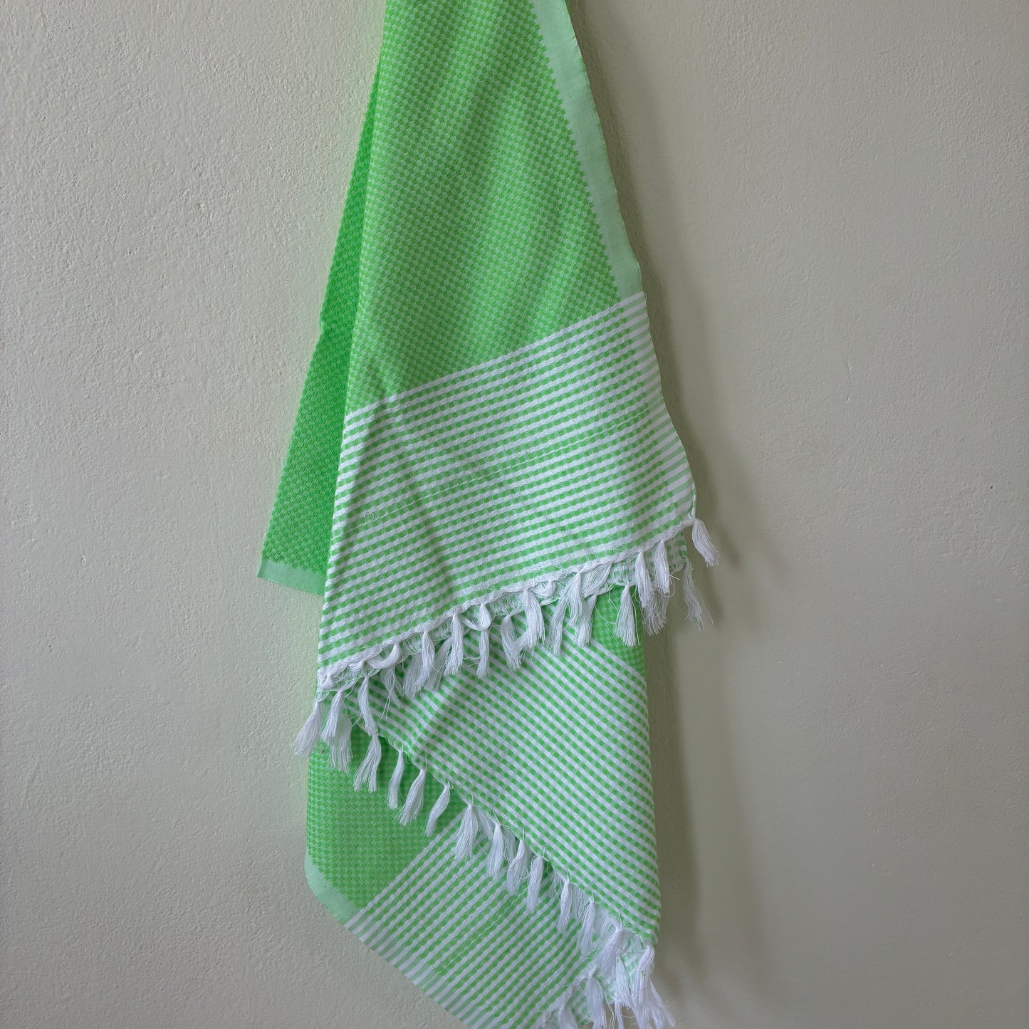 Green Cotton Bath Towels