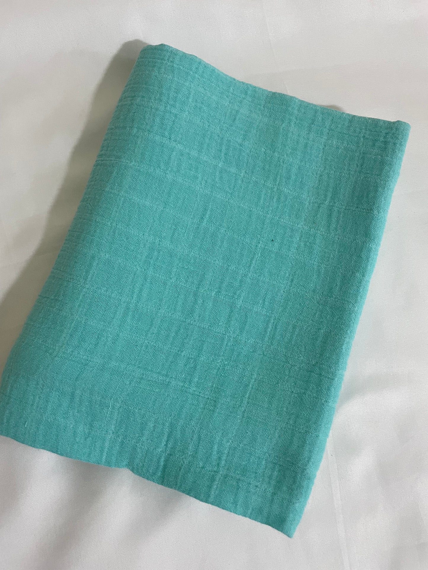 Blue Muslin Bath Towel