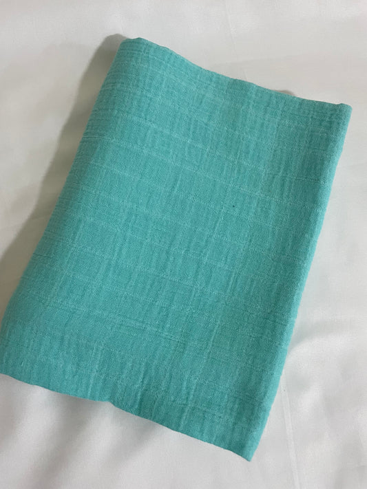 Blue Muslin Bath Towel