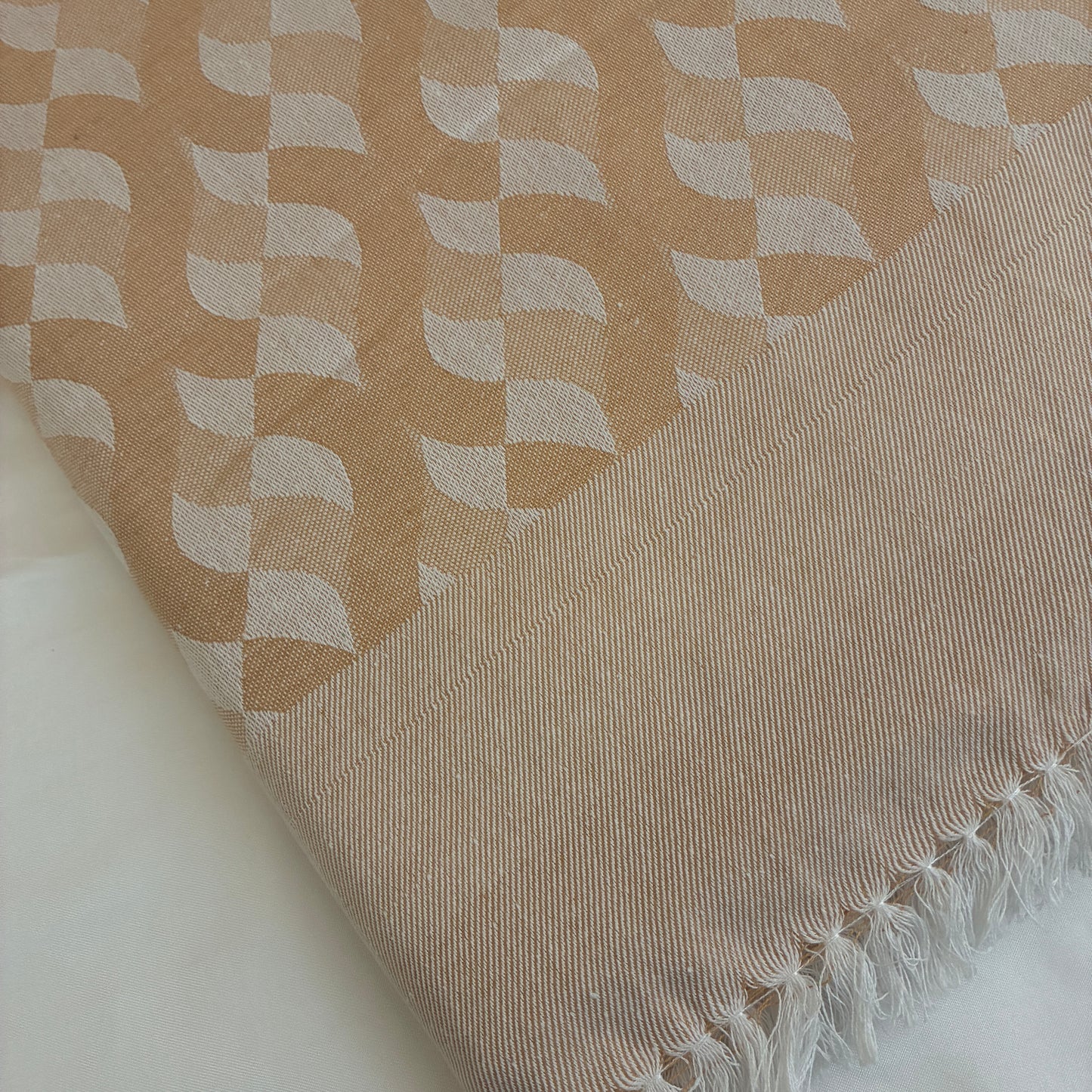 Brown Abstract Single Size Blanket / Throw