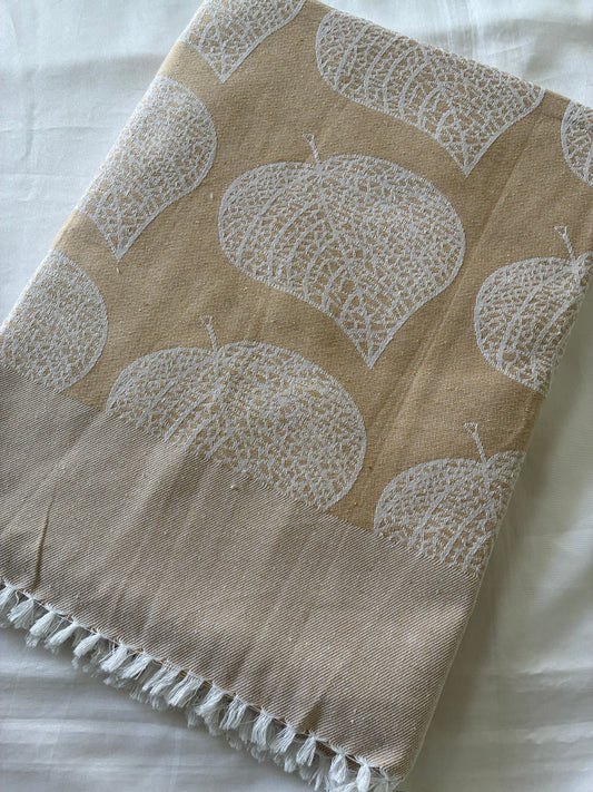 Sandal Leaf Blanket / Throw