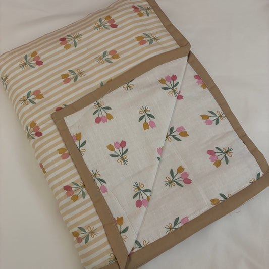 Triple Tulip Single Size Cotton Dohar