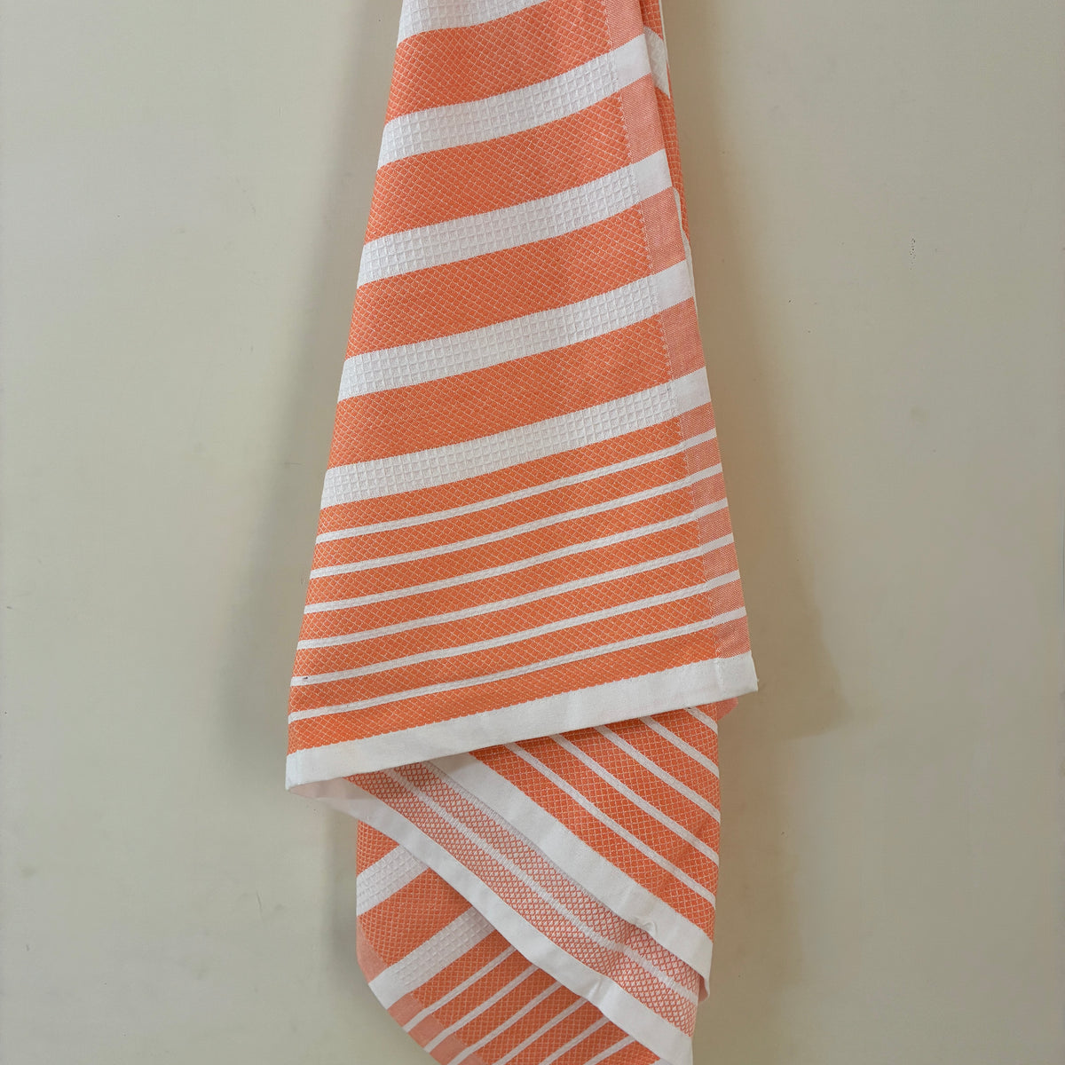 Orange Stripes Cotton Bath Towels
