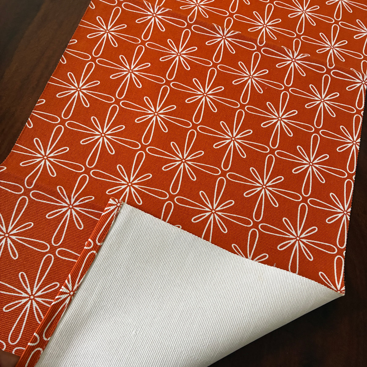 Orange pattern Table Runner 3 ft long