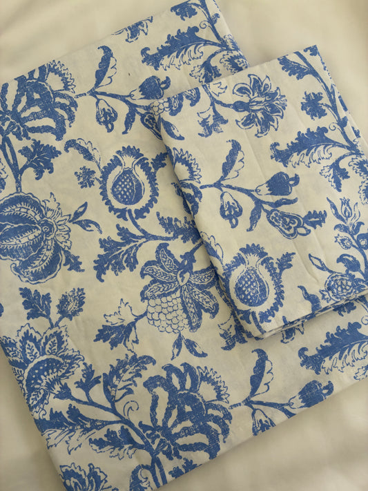 Single Size Cotton Bedspread with 1 Pillow Cover 60 x 90 in