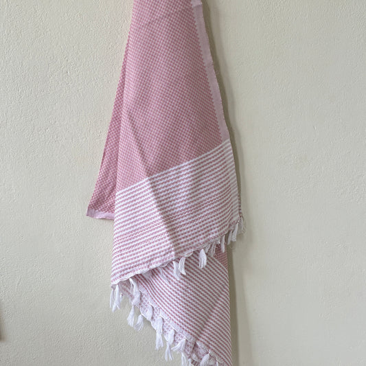 Light Mauve Cotton Bath Towels