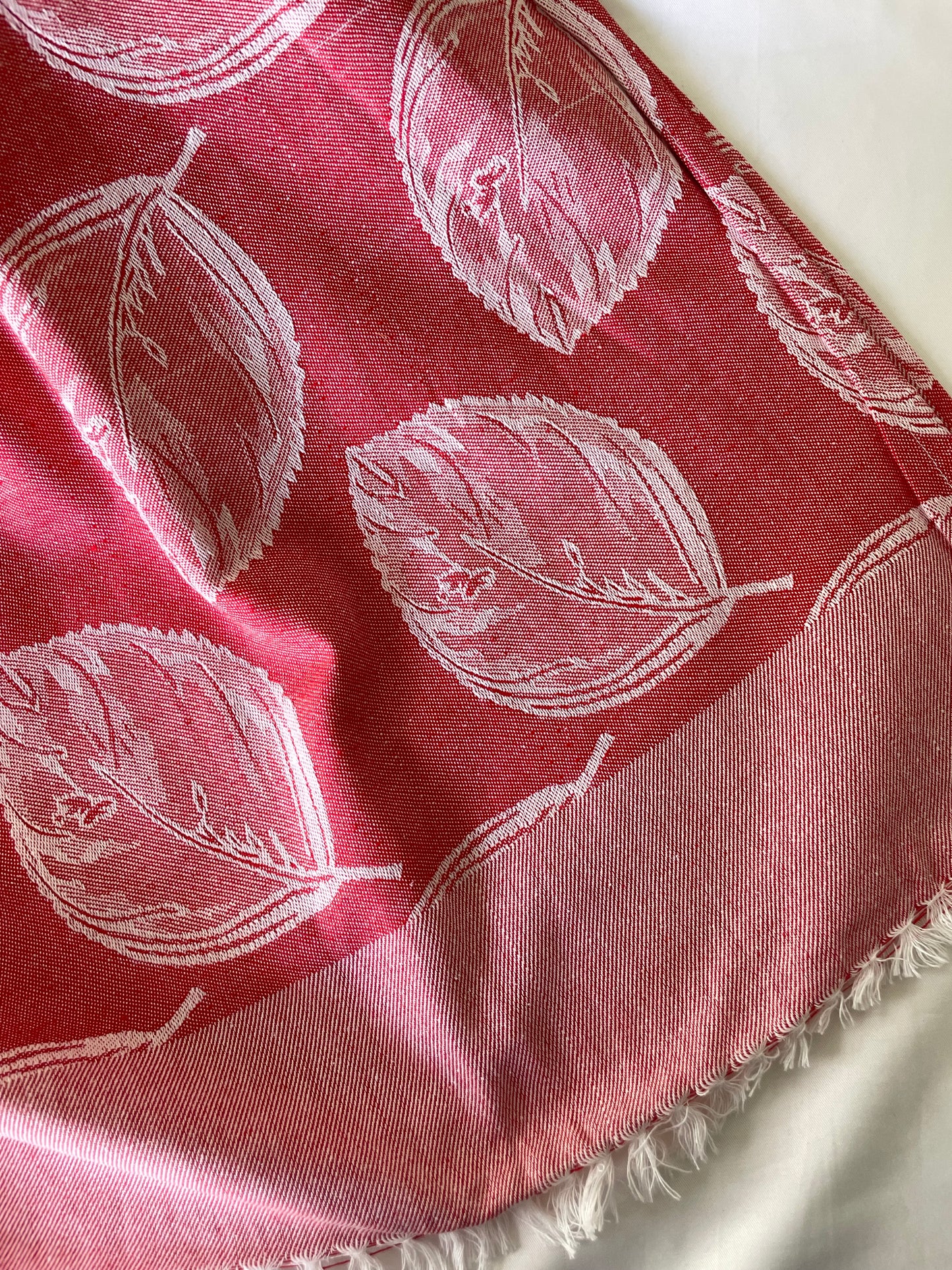 Red Leaf Double Size Blanket