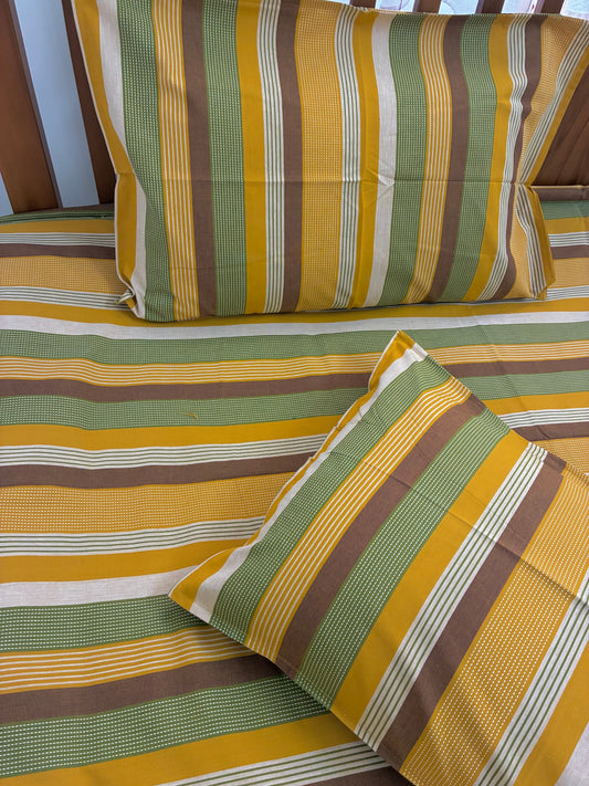 Premium Stripes King Size Bedspread 108 x 108 in