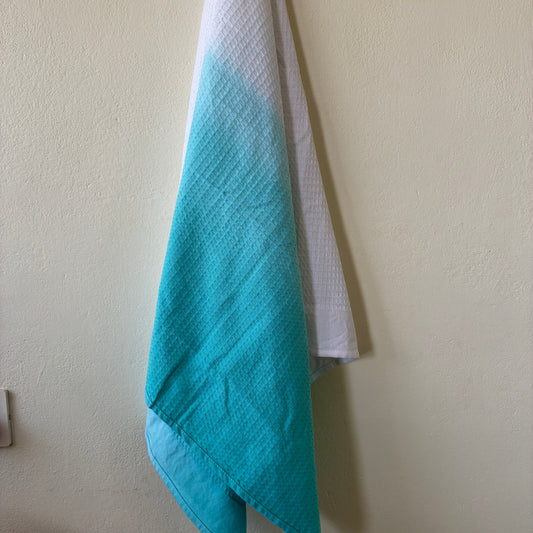 Premium Sky Blue Ombre Cotton Bath Towels