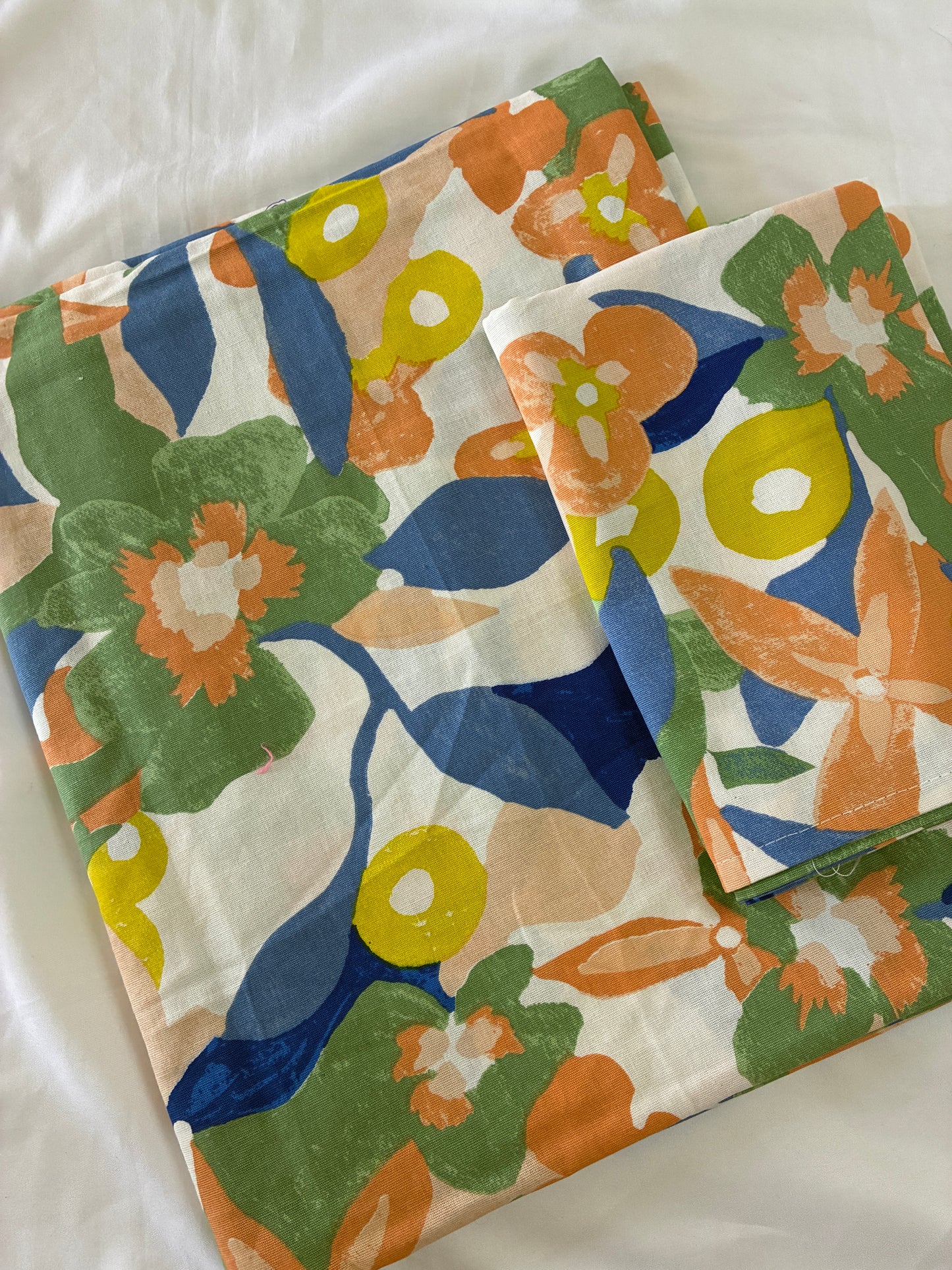 Single Size Cotton Bedspread with 1 Pillow Cover 60 x 90 in