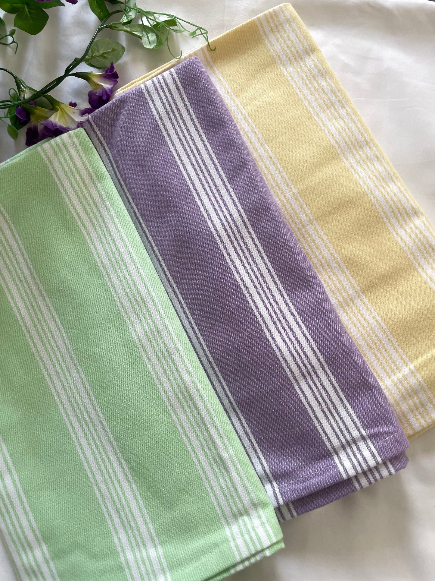 Pastel Stripes without Tassels Towels(price for 1 pc)