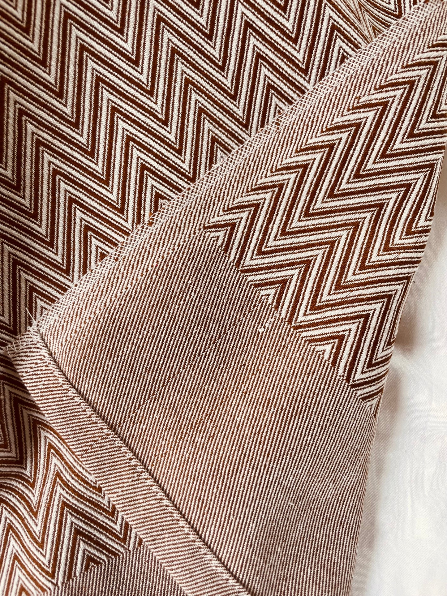 Cotton Zigzag Blanket / Throw