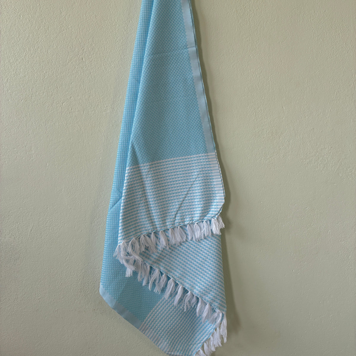 Blue Cotton Bath Towels
