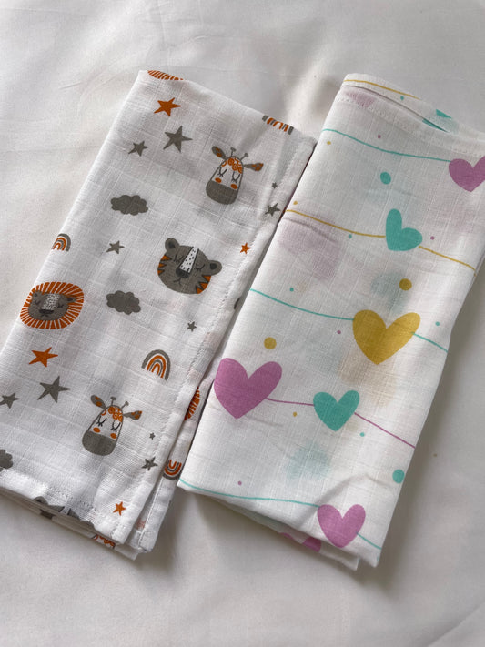 Muslin Hand / Lunch Towel SET OF 2