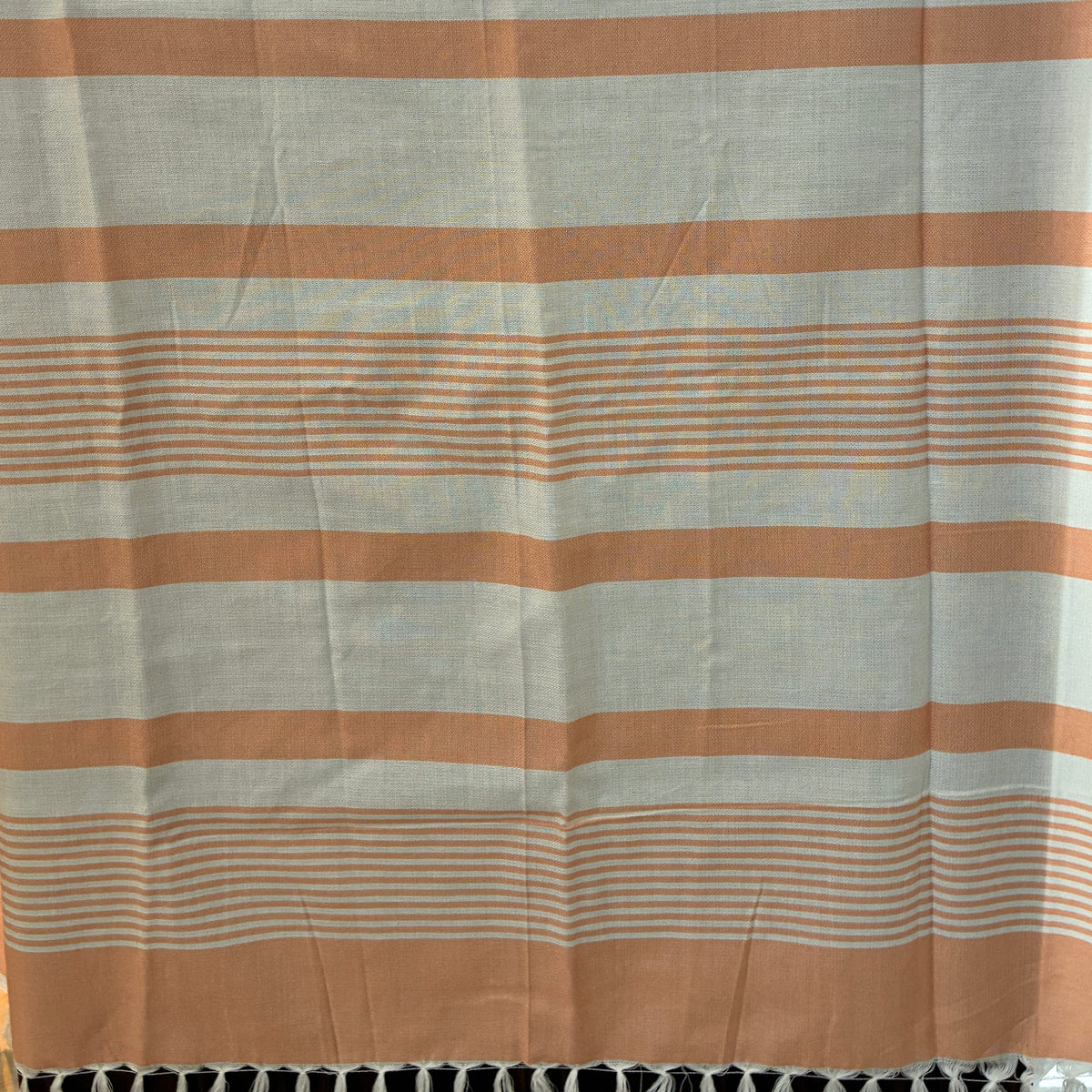 Peach Stripes Bamboo Bath Towels