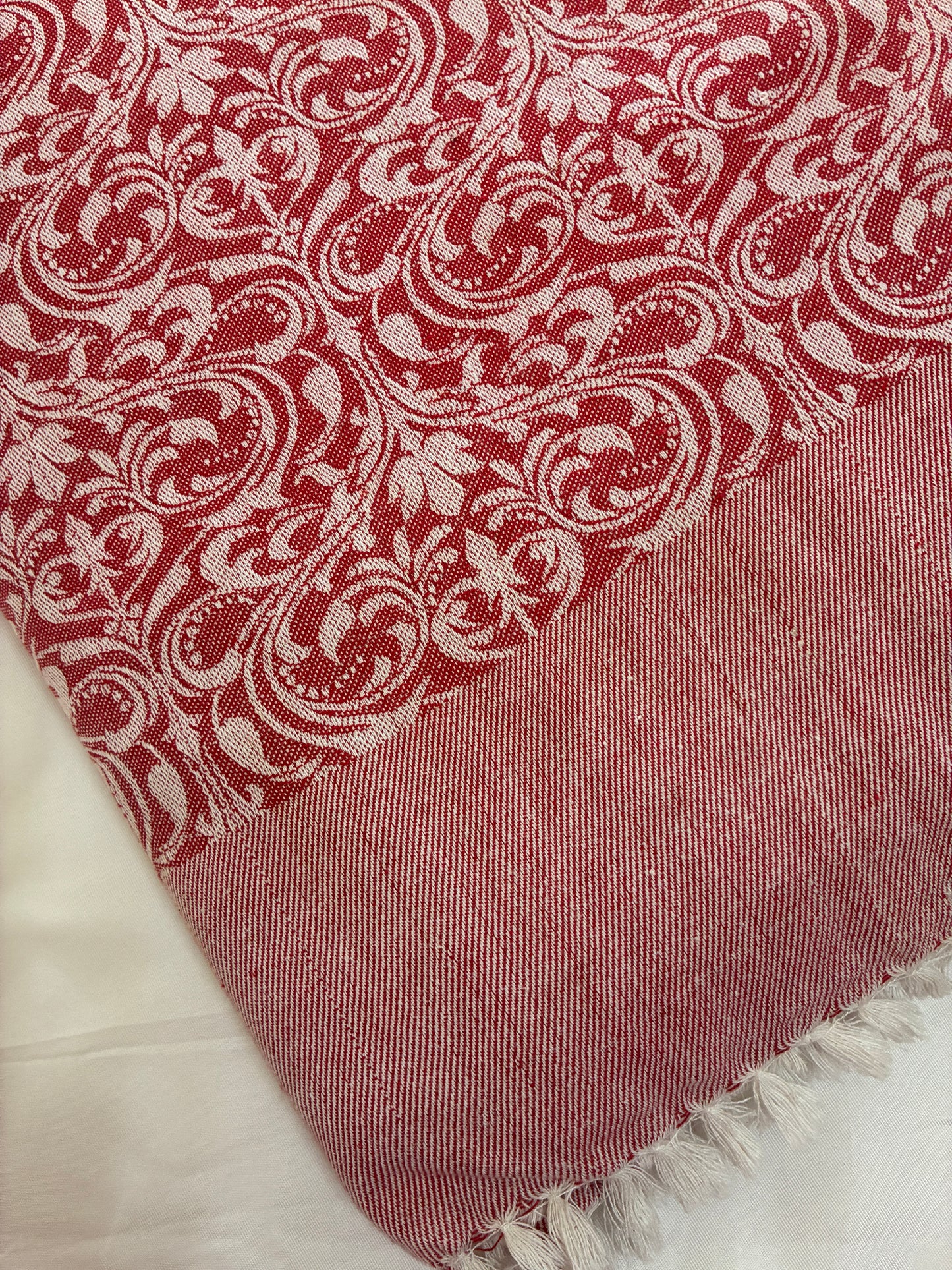 Red Double Size Cotton Blanket