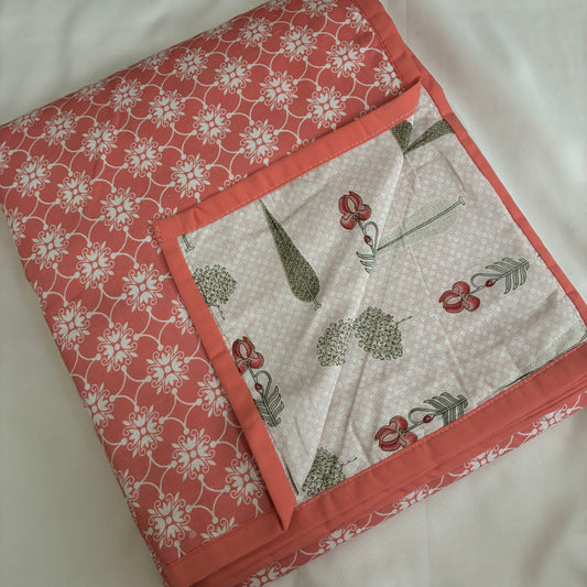 Coral Garden Reversible Cotton Double Size Dohar
