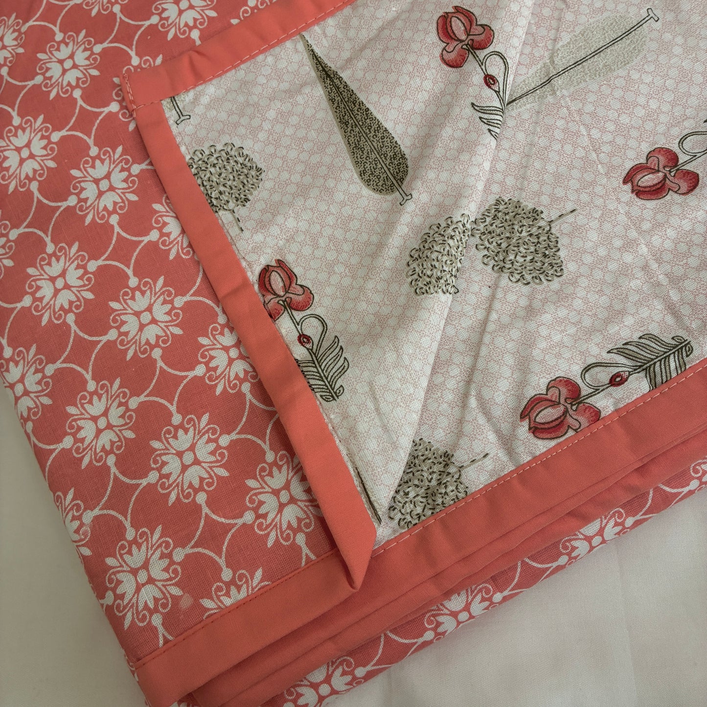 Coral Garden Reversible Cotton Double Size Dohar