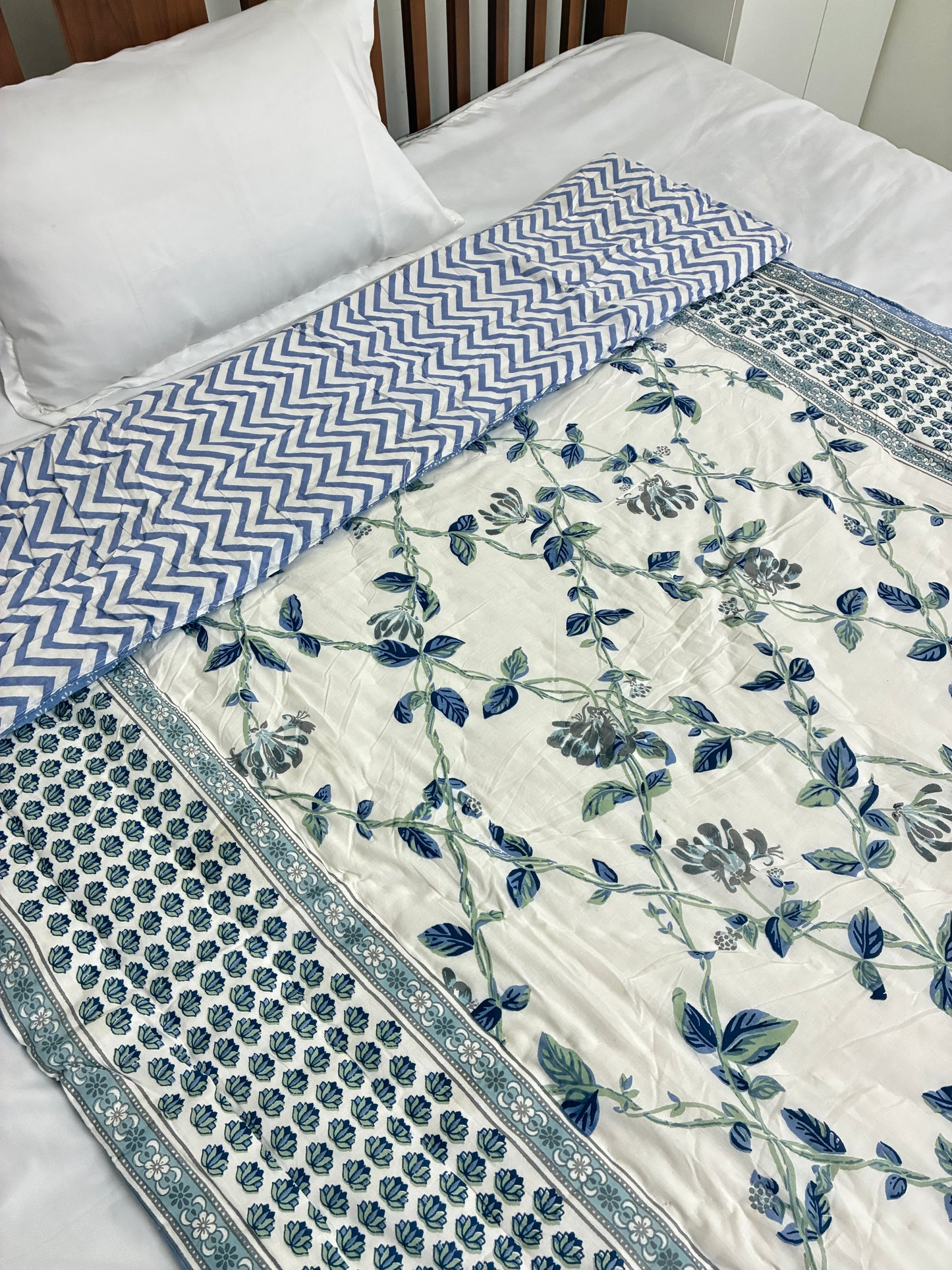 Reversible Single Size Cotton Quilt