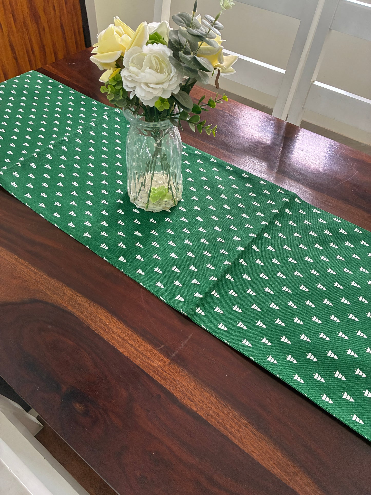 Christmas Tree Table Runner 6 ft long