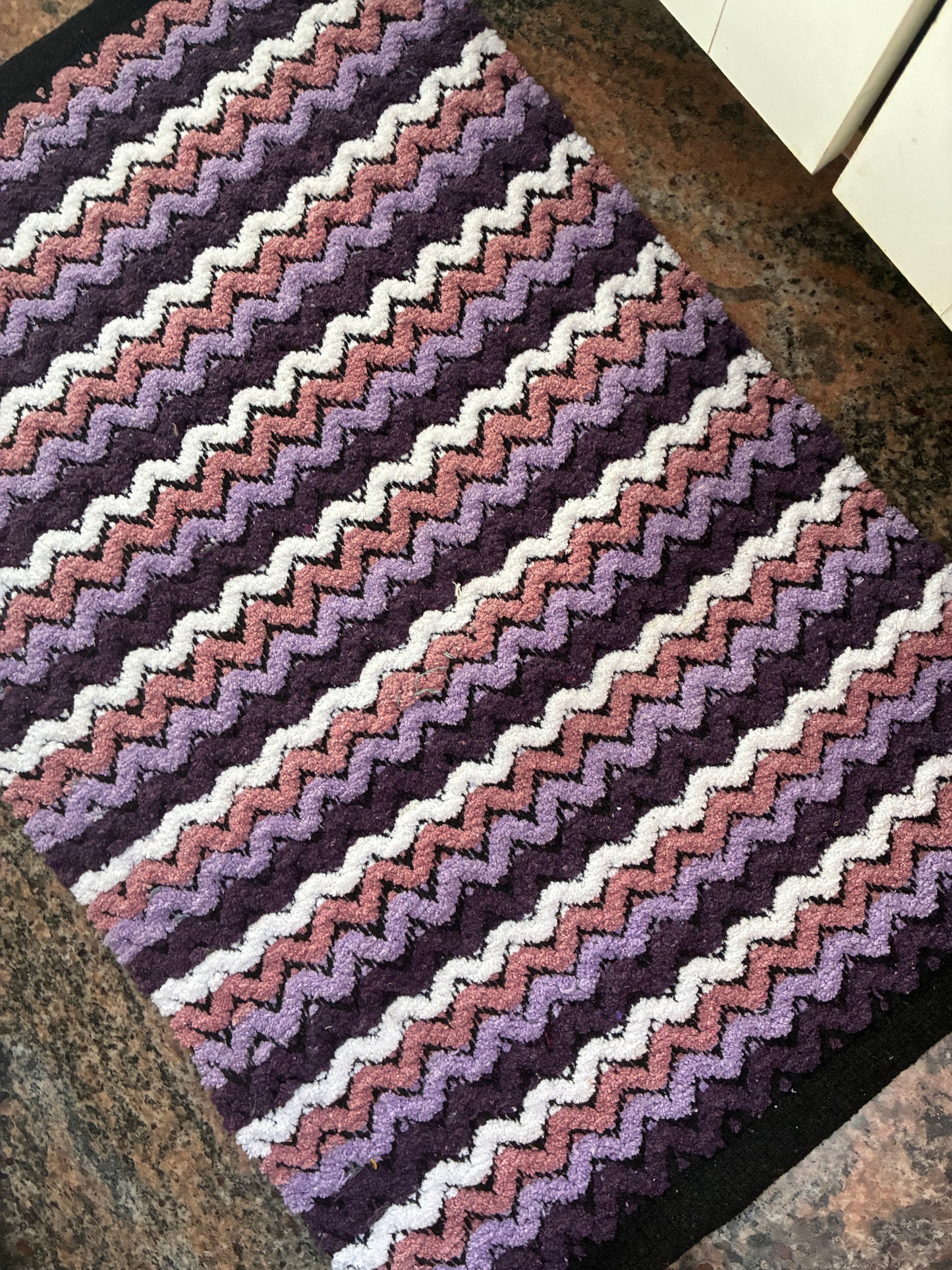 Cotton Zigzag Floor Mat