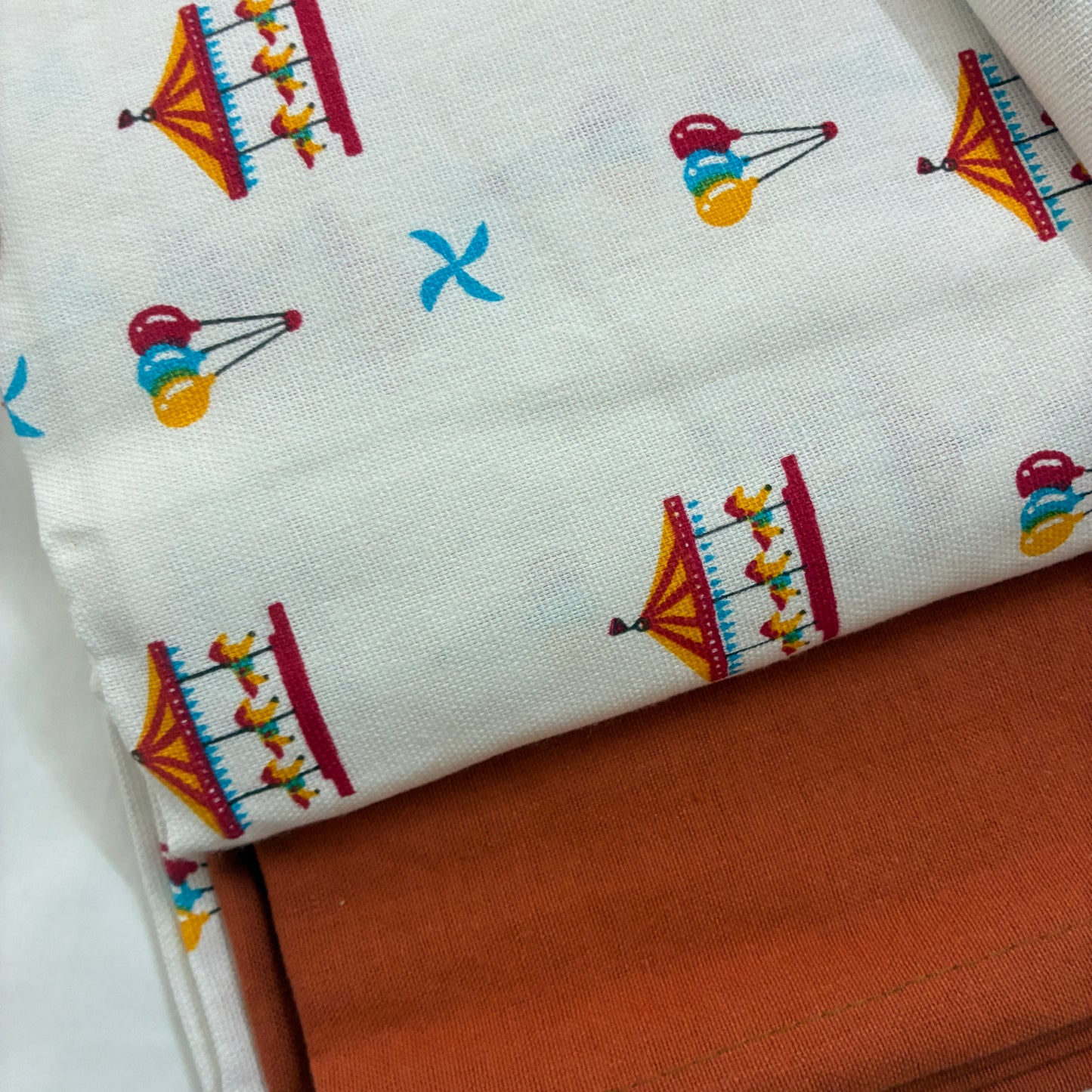 Christmas Print King Size Cotton Bedspread 100x110 in