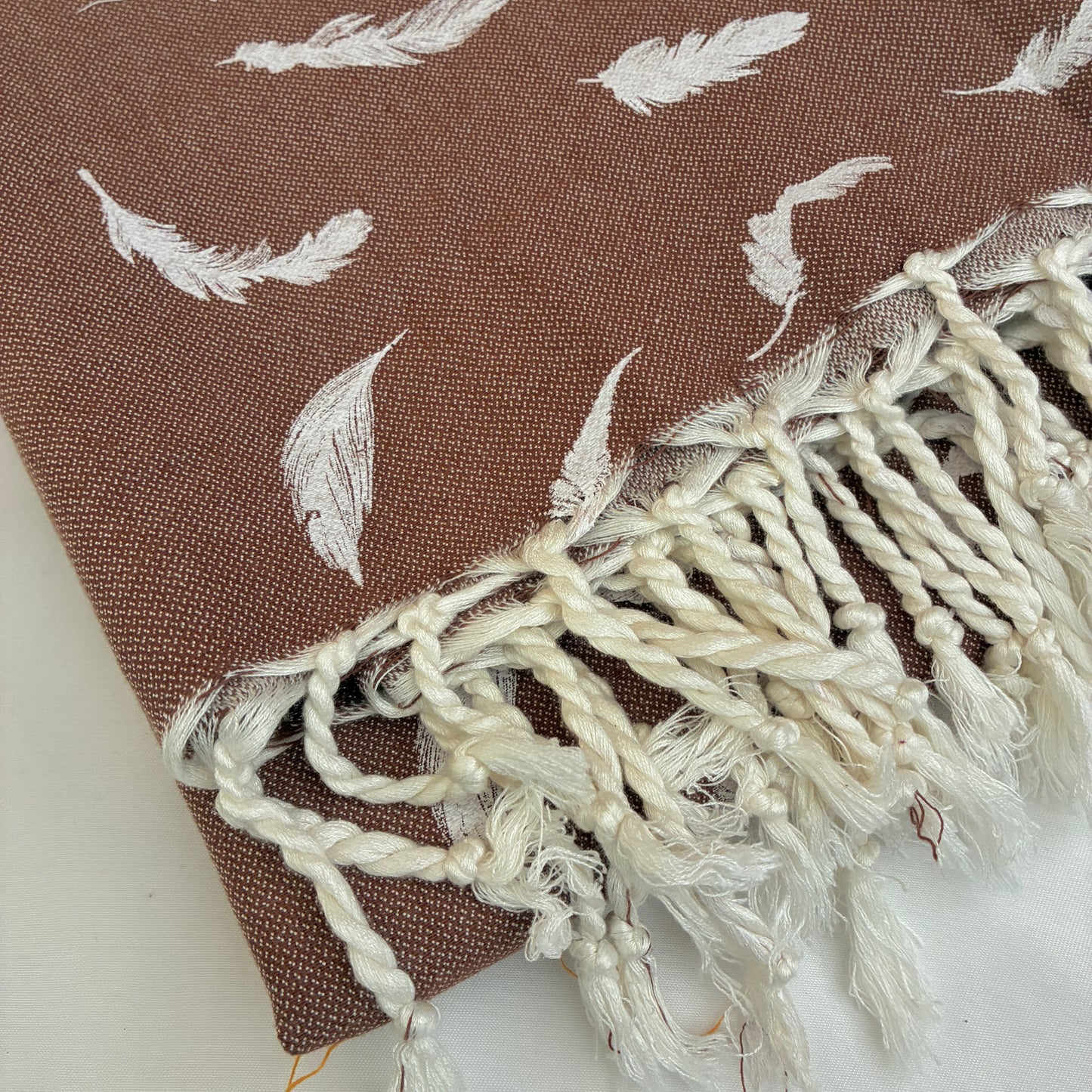 Brown Feathers Premium Cotton Bath Towels
