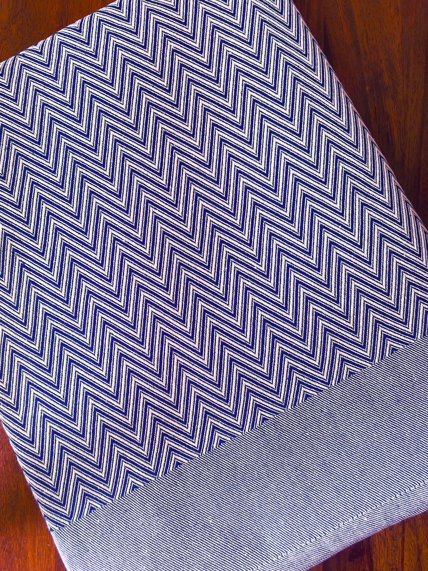 Cotton Zigzag Blanket / Throw