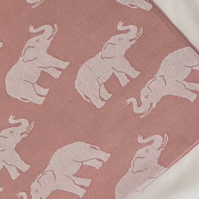 Peach Elephant Single Size Blanket / Throw