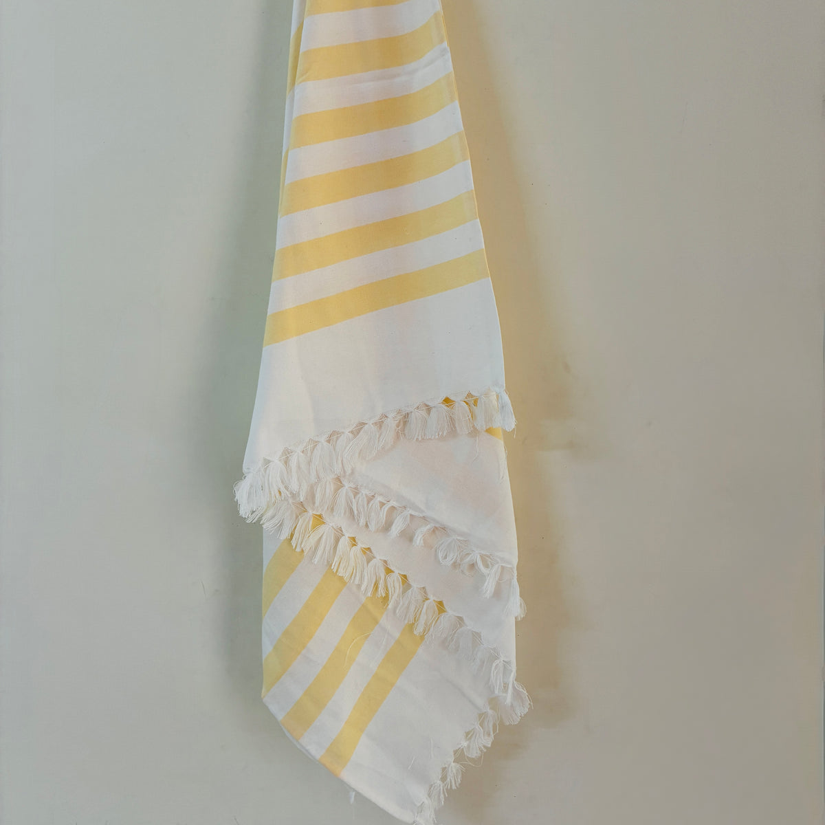 Yellow Stripes Cotton Bath Towels