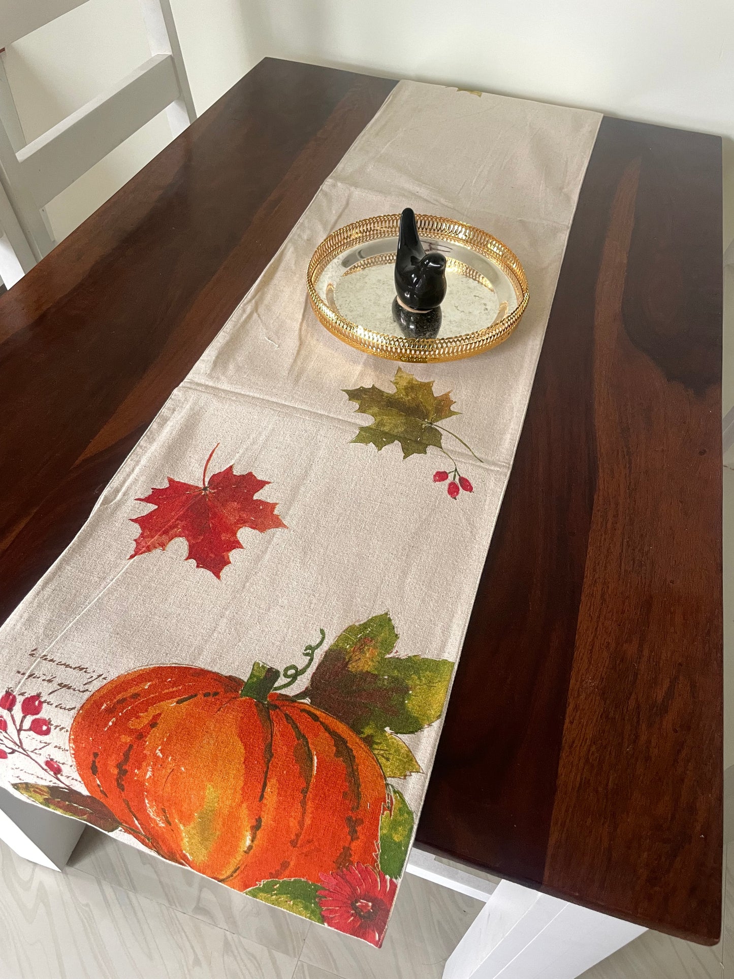 Pumpkin Table Runner 6 ft long