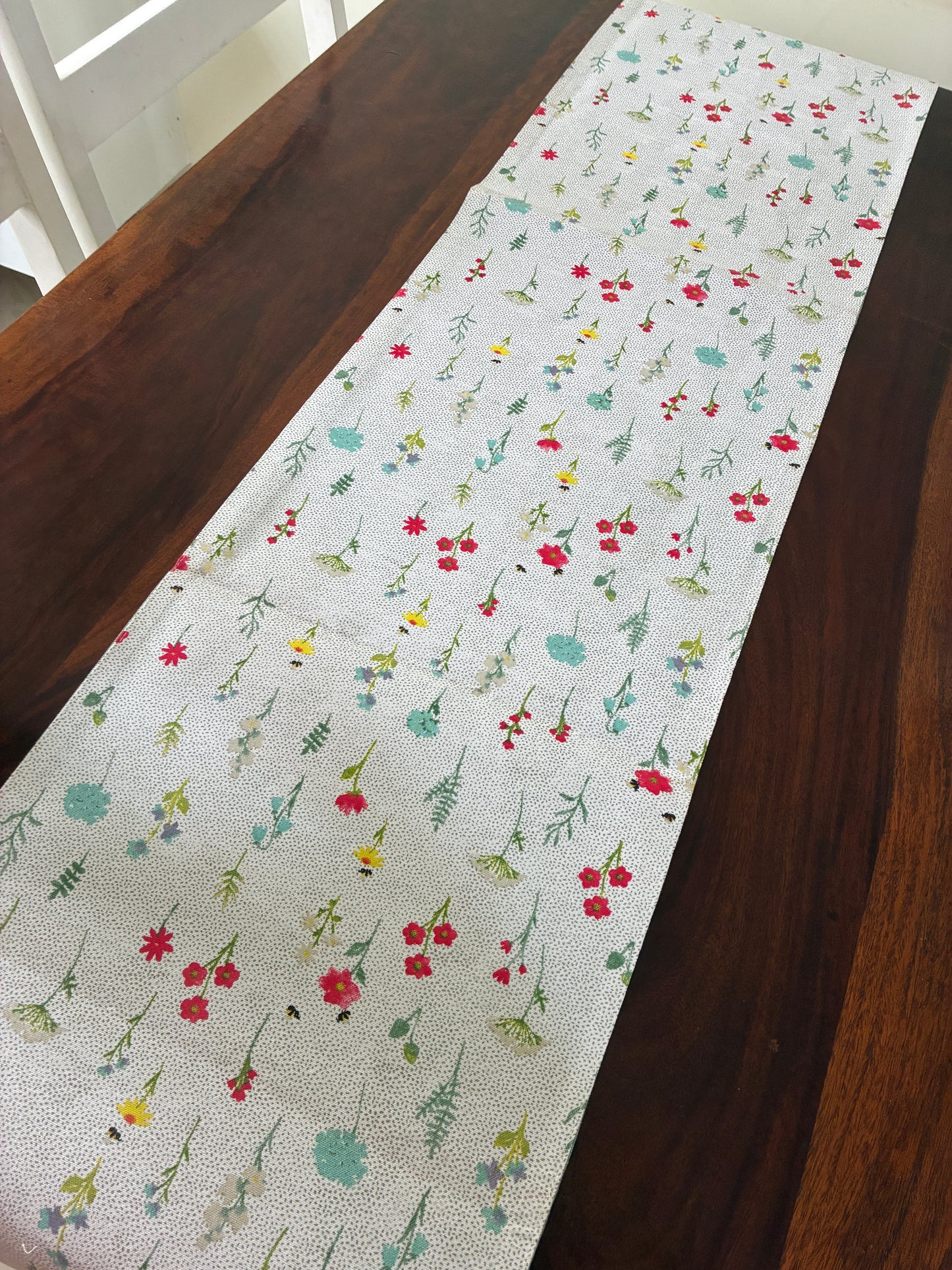 Tiny Florals Table Runner 6 ft long