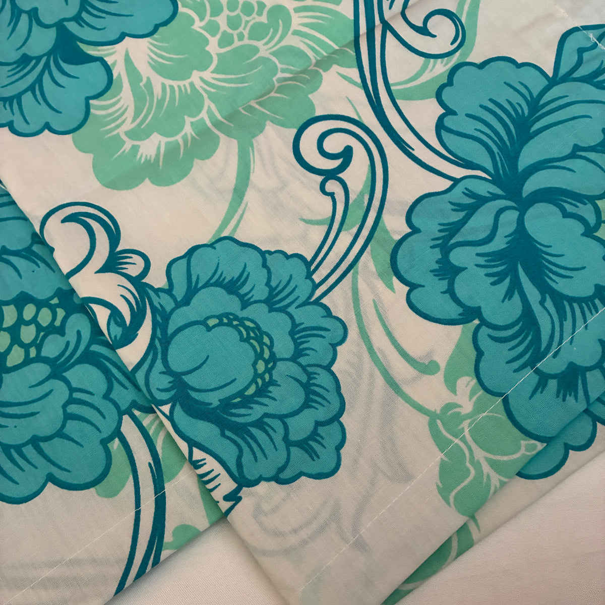 Blue Floral 300TC Premium Cotton Pillow Covers