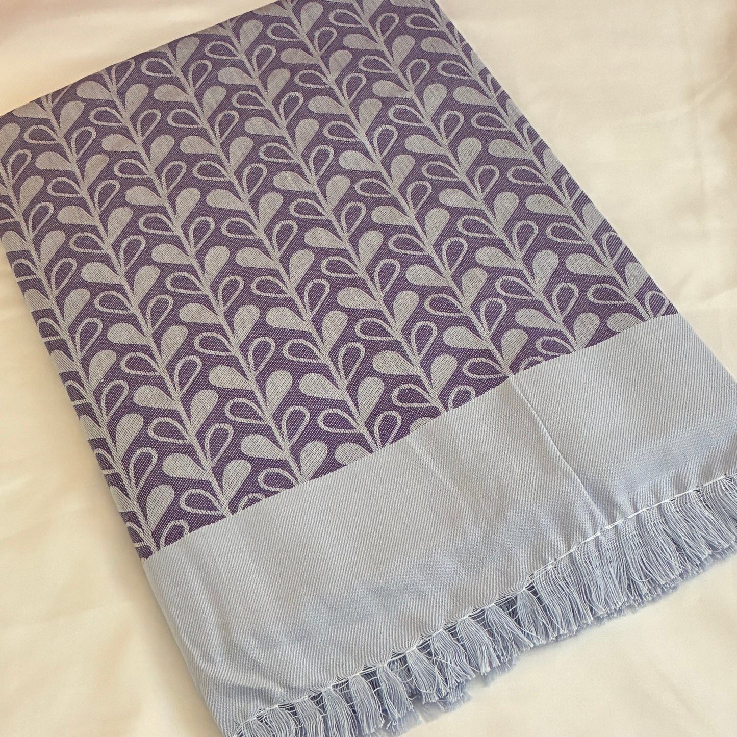 Blue Vines Single Size Blanket / Throw