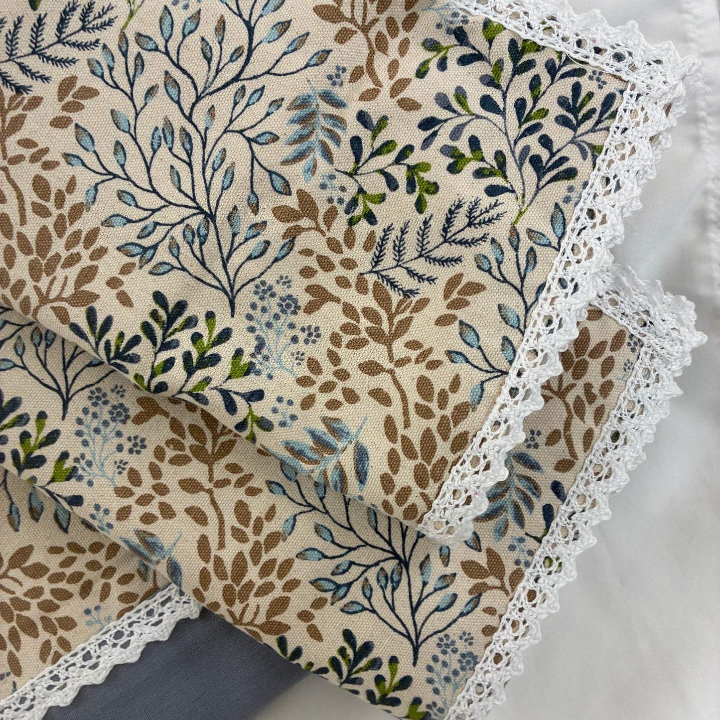 Lace King Size Cotton Bedspread 100x110 in